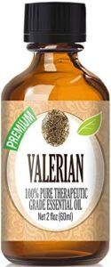 Healing Solutions Valerian Essential Oil bottle on white background