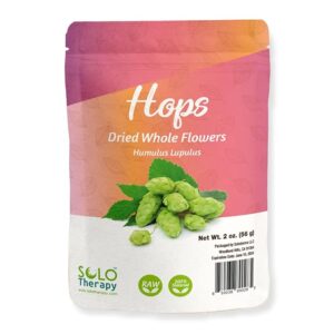 Pack of dried whole hops flowers
