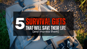 5 survival gifts that will save their lives image of a survival backpack and tools