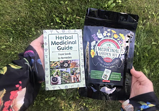 medicinal garden kit and herbal medicinal guide
