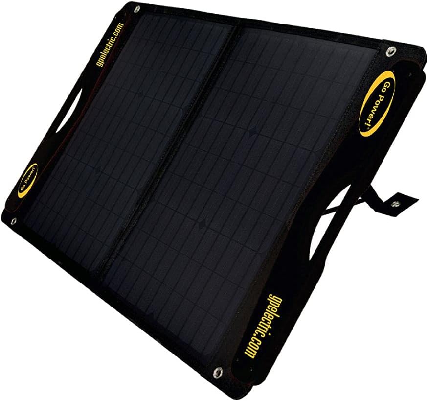 Go Power! DuraLite 100-watt Lightweight Portable 12 Volt Monocrystalline Foldable Solar Panel