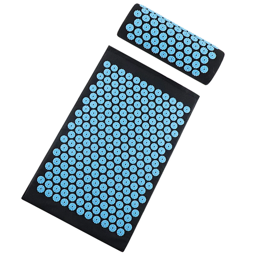 Acupressure mat and pillow
